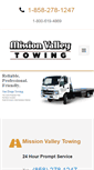Mobile Screenshot of missionvalleytowing.com